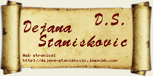 Dejana Stanišković vizit kartica